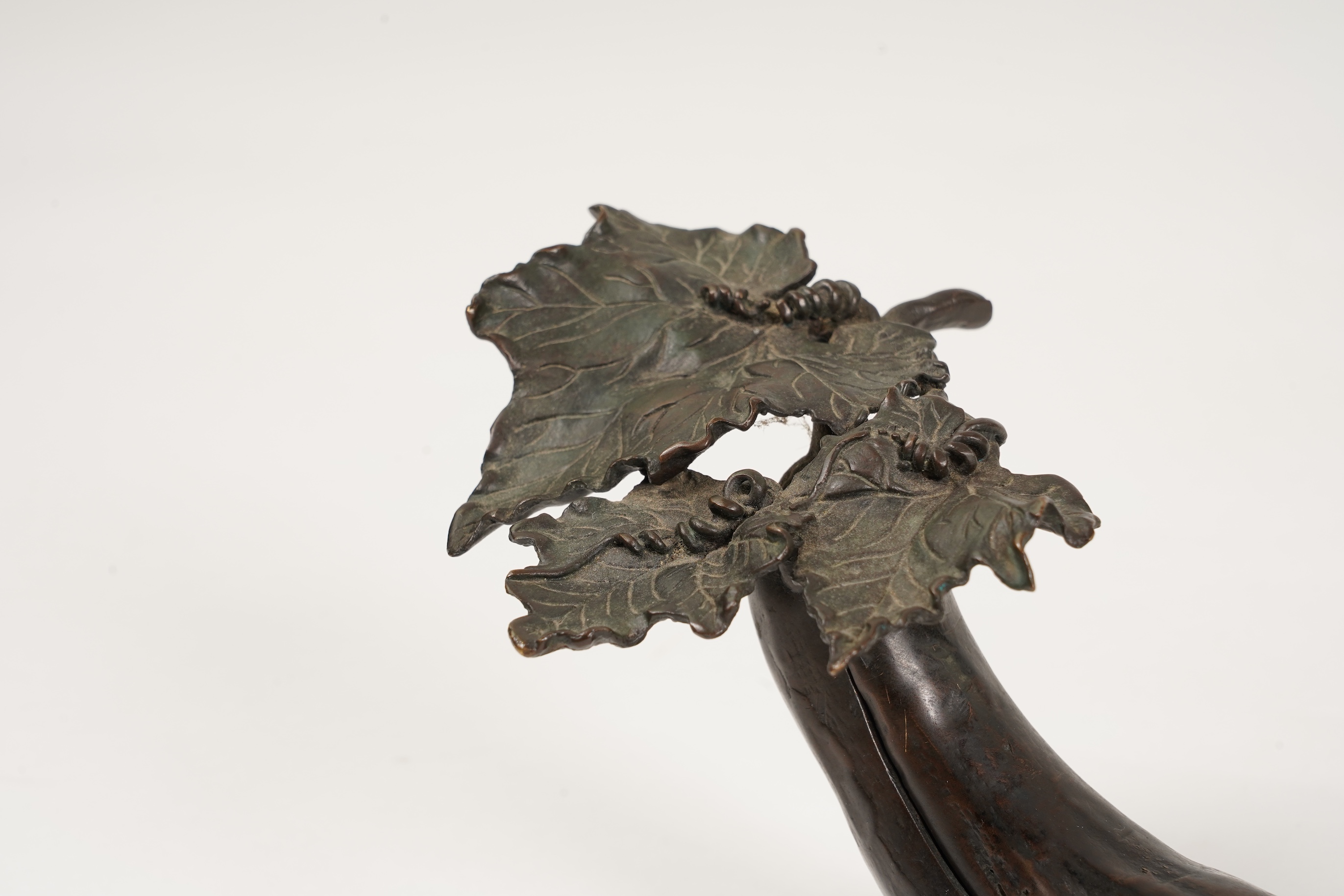 A Japanese bronze ‘gourd & mouse’ vessel, Meiji period
